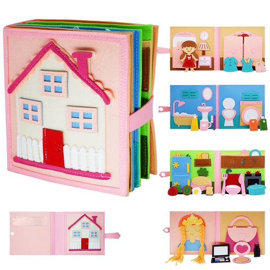 Montessori Quiet Book | Soft Activity Book