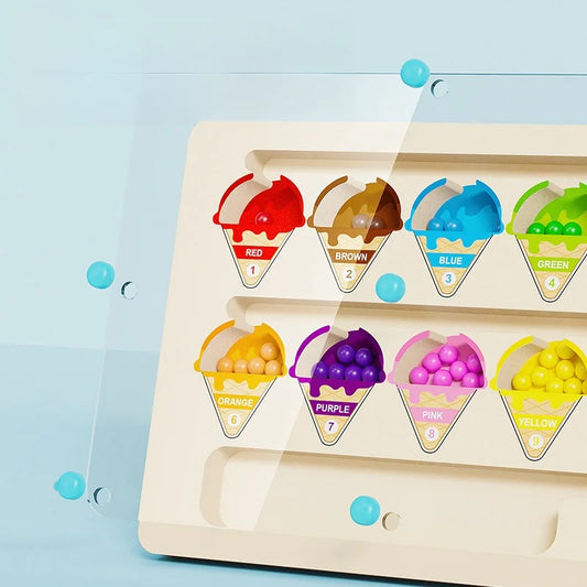 Montessori Magnetic Color Sorting Maze – Wooden Learning Puzzle for Toddlers