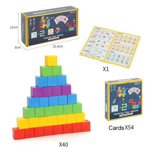 Montessori Magic Block Puzzle Toy Spatial Logical Thinking Training