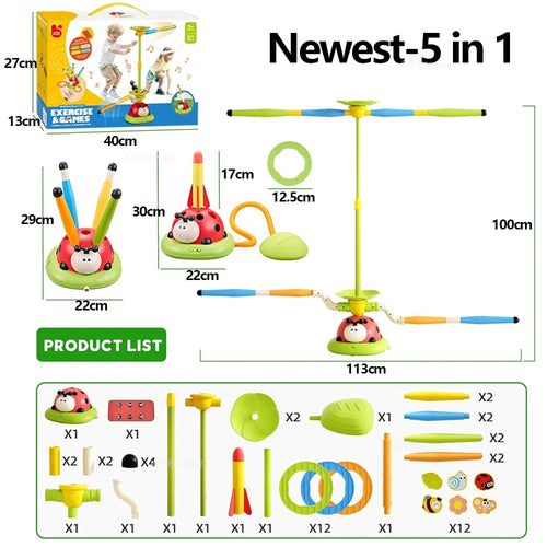 Kids’ 3-in-1 Musical Jump & Toss Game