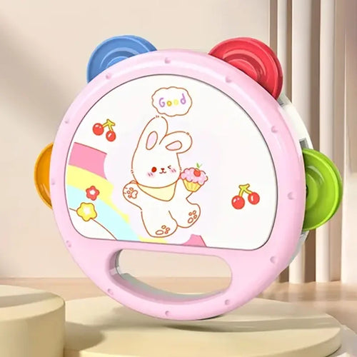 Montessori Musical Hand Drum & Sensory Toy for Babies and Toddlers