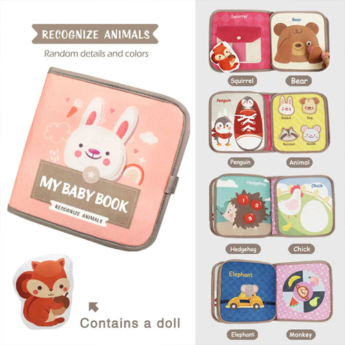 Montessori Busy Book for Toddlers ā Interactive Quiet Book for Early Learning & Fine Motor Skills