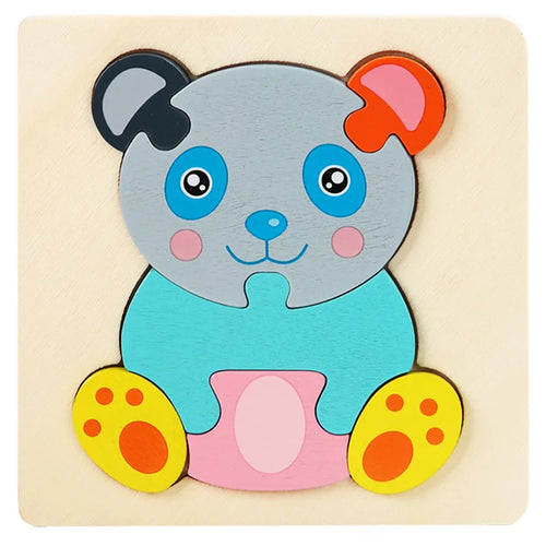 Wooden Animal Puzzle ā Montessori Preschool Learning Toy