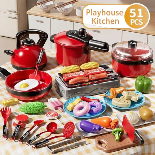 Kids Kitchen Play Set β 23-Piece Pretend Cooking Toy
