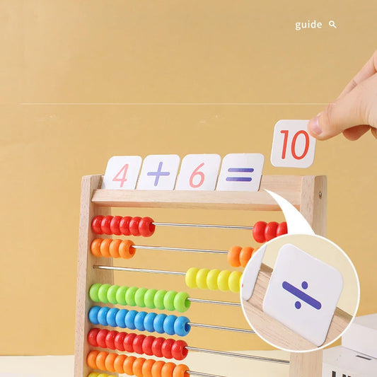 Wooden Rainbow Abacus | Montessori Counting & Math Toy