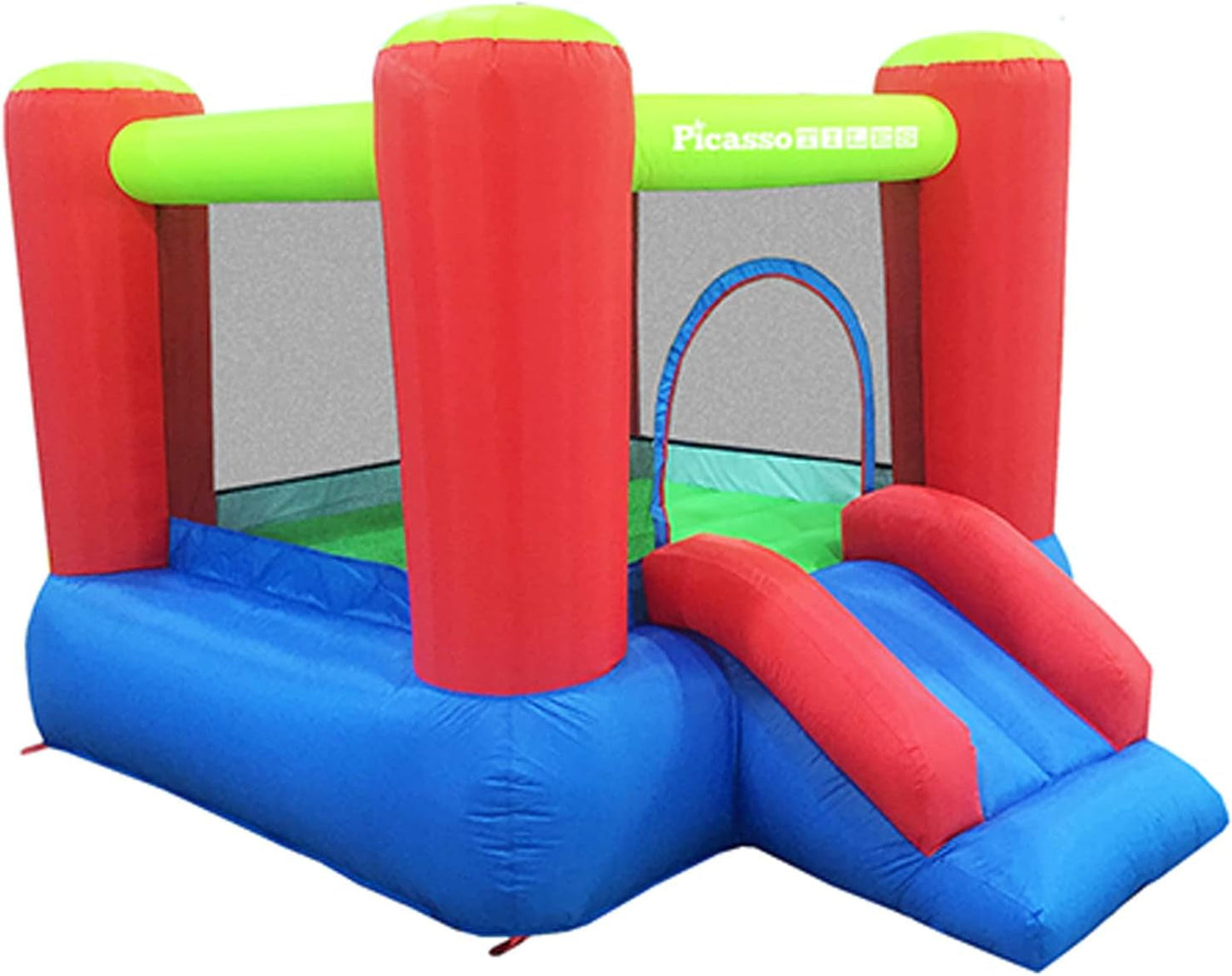 Kids’ Backyard Bounce House with Slide & Ball Pit