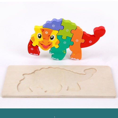Wooden Dinosaur Puzzle – Montessori Learning Toy