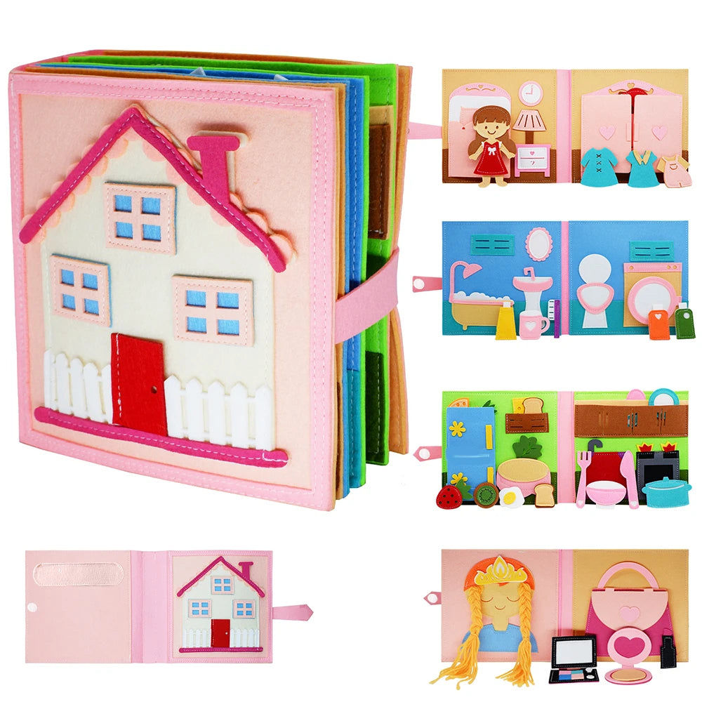 Montessori Quiet Book | Soft Activity Book