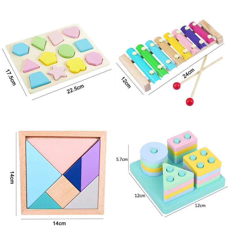 Montessori Wooden Learning Toys Collection