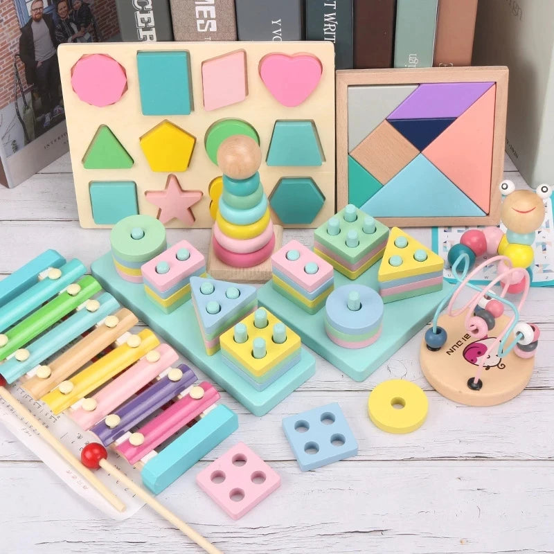 Montessori Wooden Learning Toys Collection