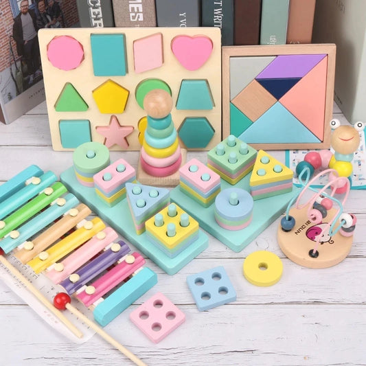 Montessori Wooden Learning Toys Collection