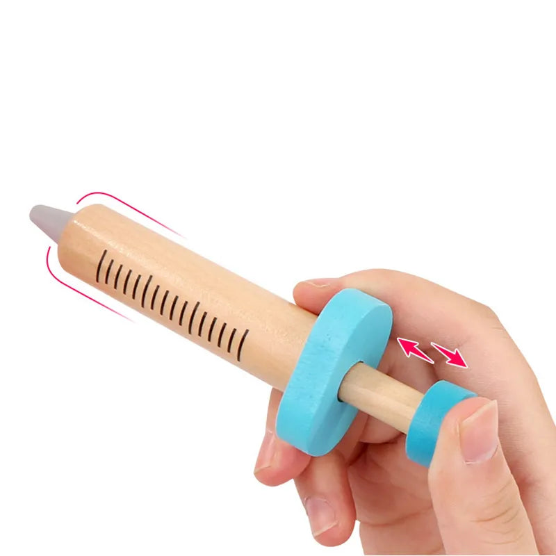 Kids Wooden Dentist Play Set – Pretend Dental Kit