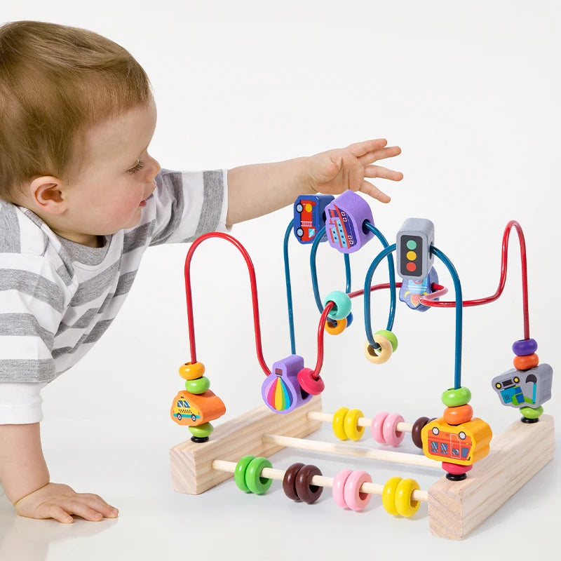 Montessori Bead Maze & Counting Toy