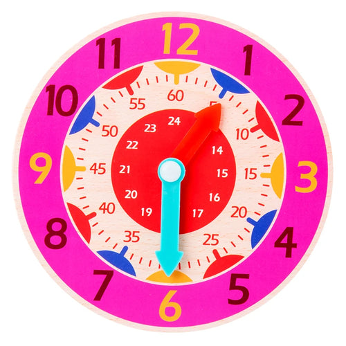 Wooden Montessori Teaching Clock | Preschool Time Learning Toy