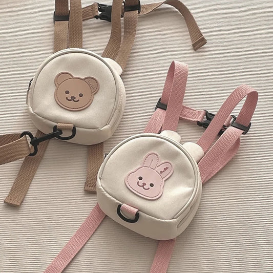 Canvas Baby Backpacks Kindergarten School Bag Bear Bunny Korean