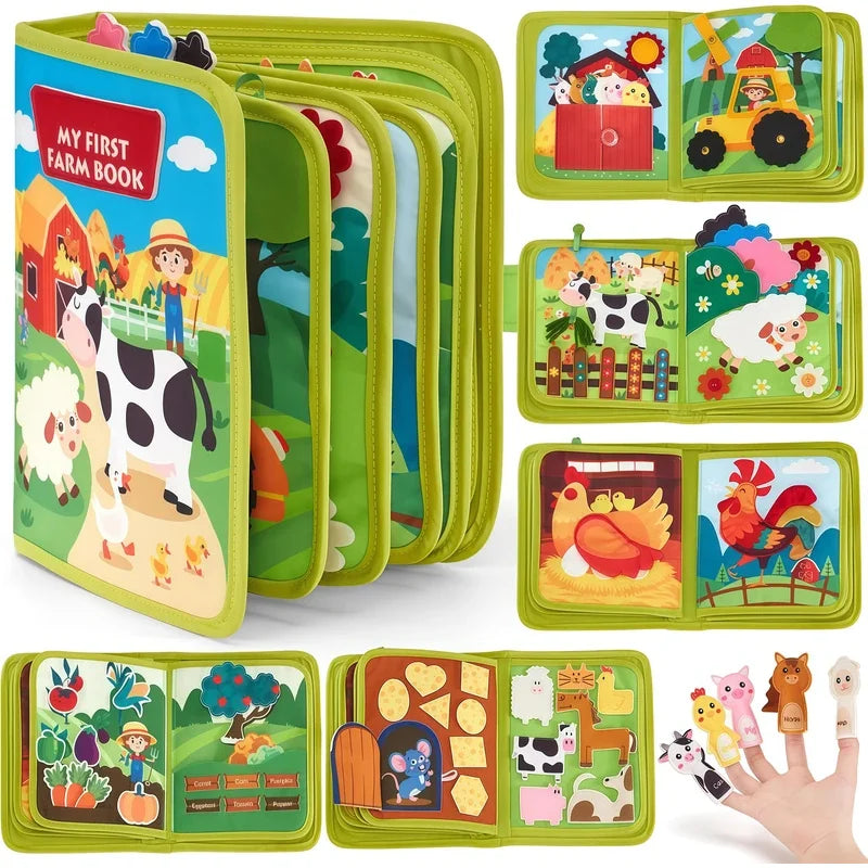 Farm Animal Montessori Quiet Book | Busy Book for Toddlers