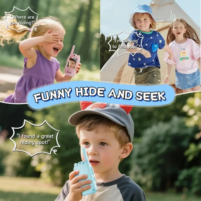 Kids Walkie Talkies Packs Long Range Two Way Radio with Clear Sound