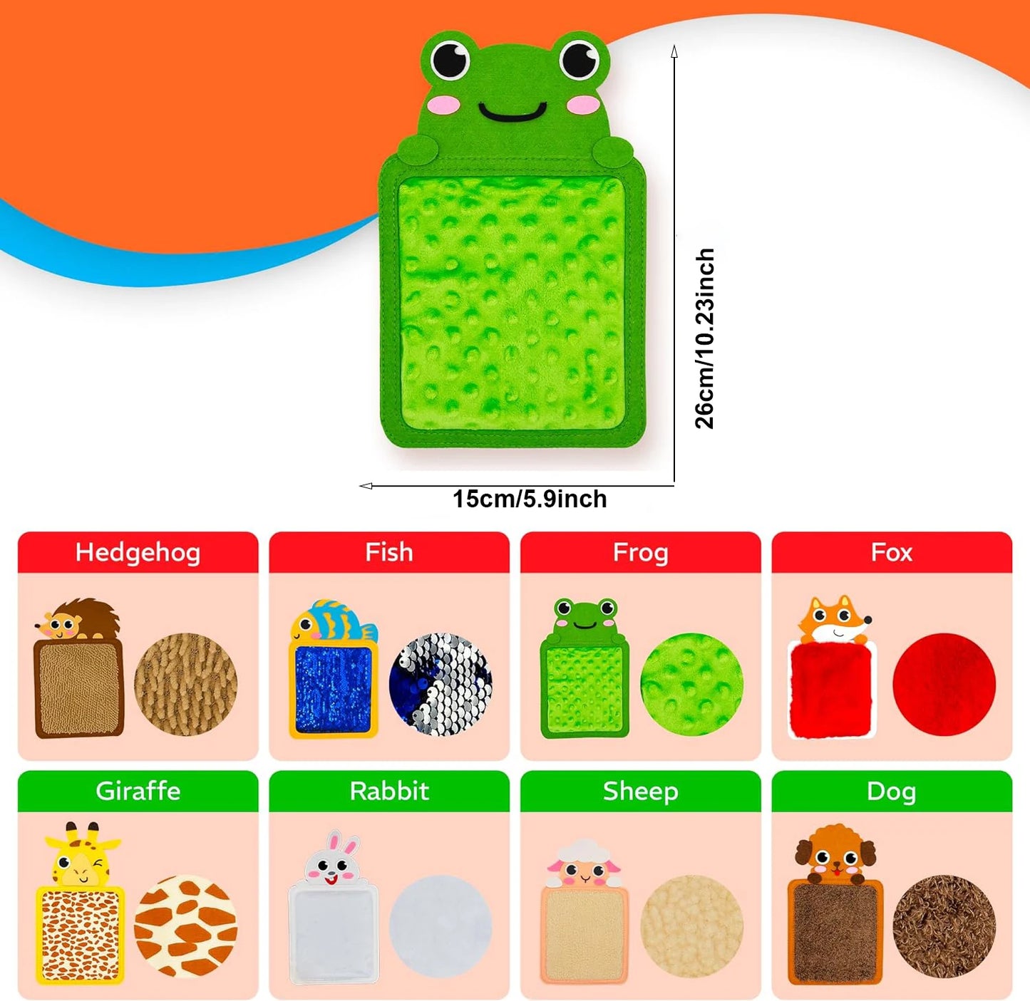 Felt Sensory Mats for Autistic Children Cartoon Animal Cognition Tiles