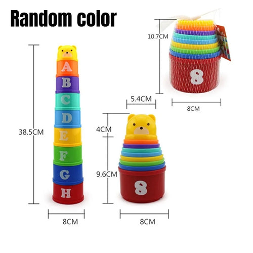 Montessori Stacking Cups for Toddlers | Educational Nesting & Counting Toy