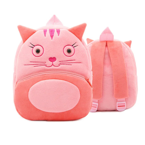 Cute Cartoon Animal Plush Backpack Soft Children Kindergarten