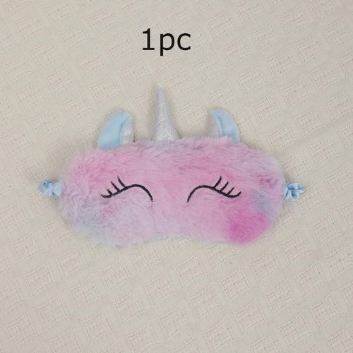 1pc/3pcs/5pcs-Cartoon Unicorn Party Anime Sleeping Mask Kids Gift Cute