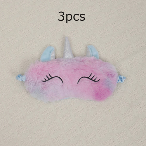 1pc/3pcs/5pcs-Cartoon Unicorn Party Anime Sleeping Mask Kids Gift Cute