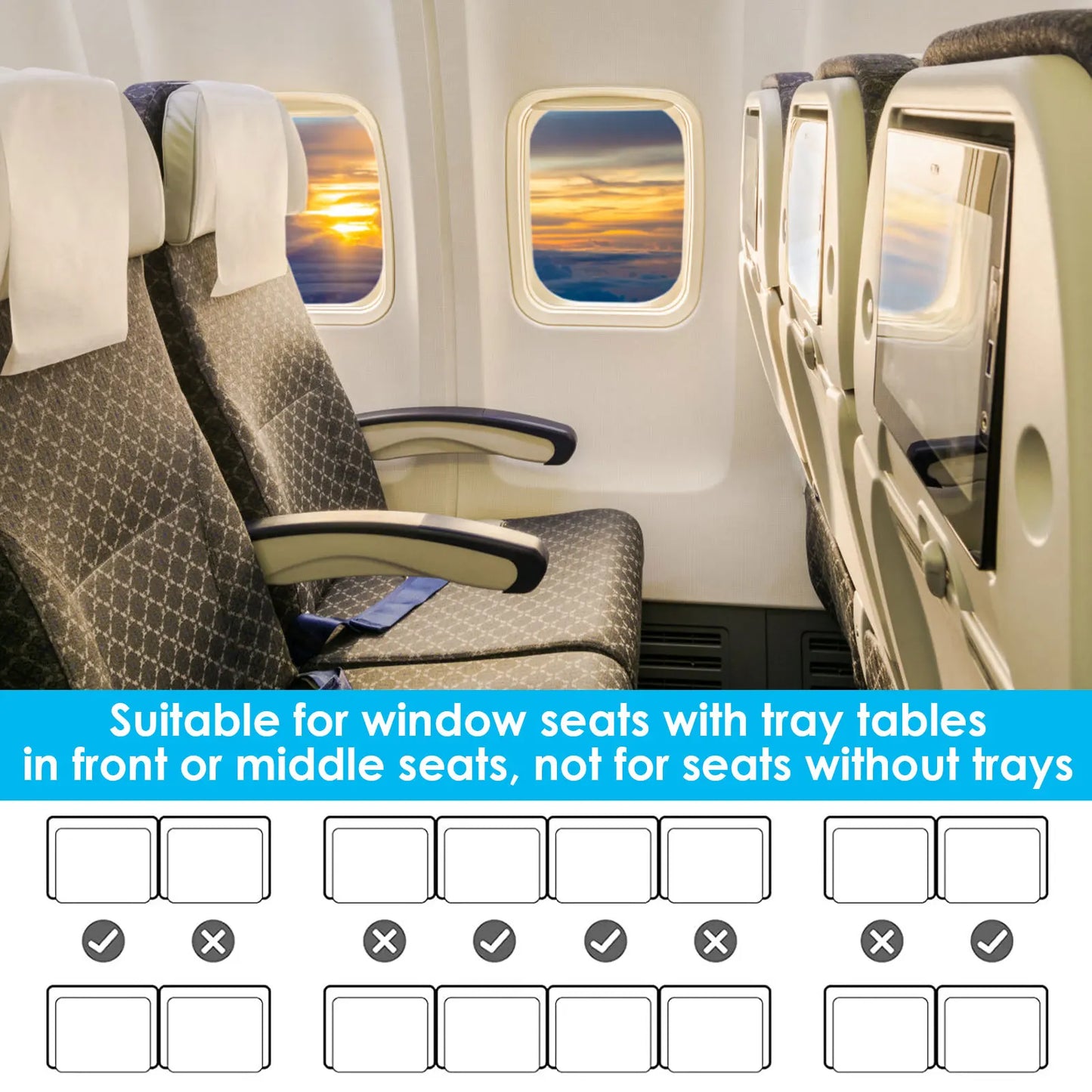 Kids Travel Airplane Bed Baby Pedals Bed Portable Travel Foot Rest
