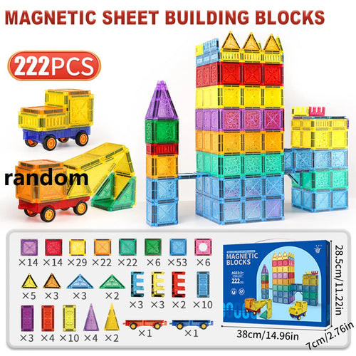 Magnetic Building Tiles Set