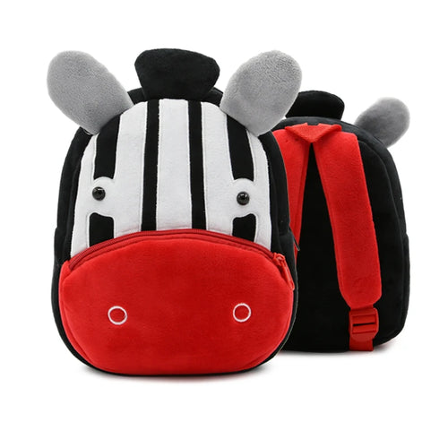 Cute Cartoon Animal Plush Backpack Soft Children Kindergarten