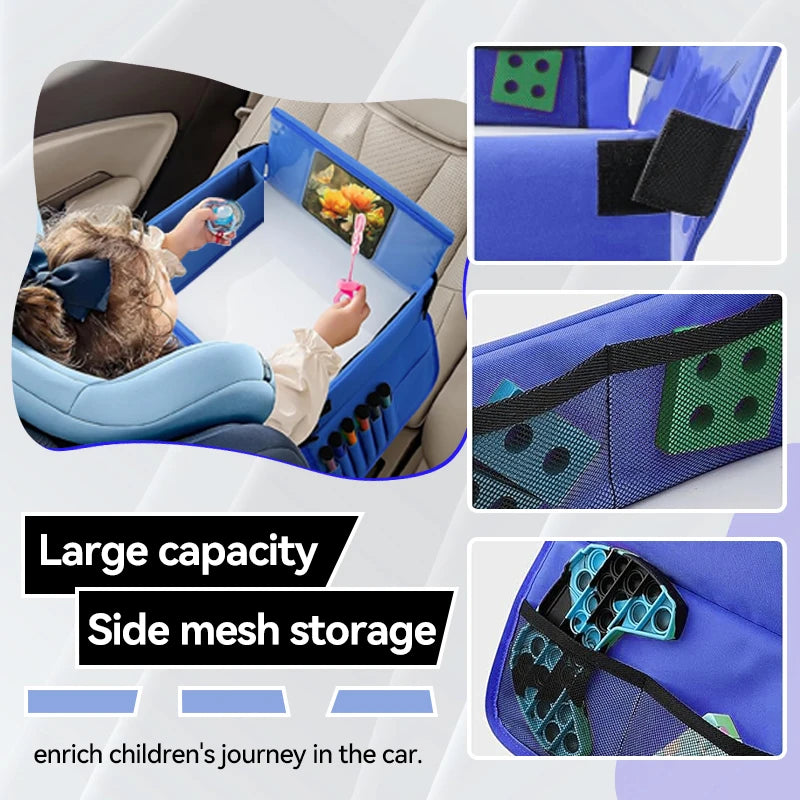 Kids Travel Seat Tray for Car Children's Toy Storage Table Drawing