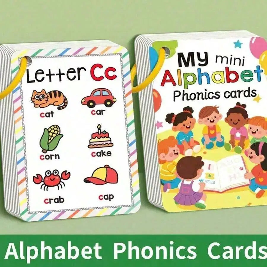 ABC Alphabet Phonics Flash Cards | 26 Letter Learning Cards for Kids