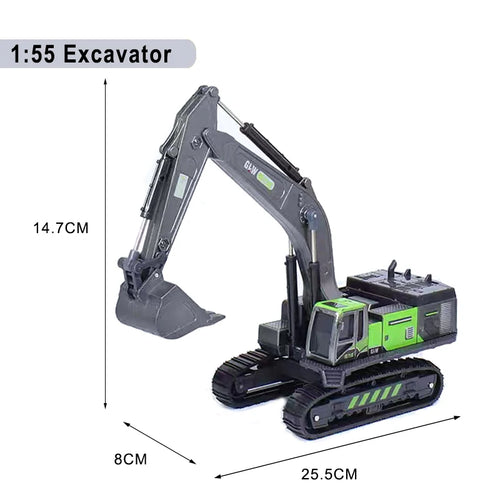 Excavator Classic Alloy+Plastic Diecast Toys Model Engineering Sound