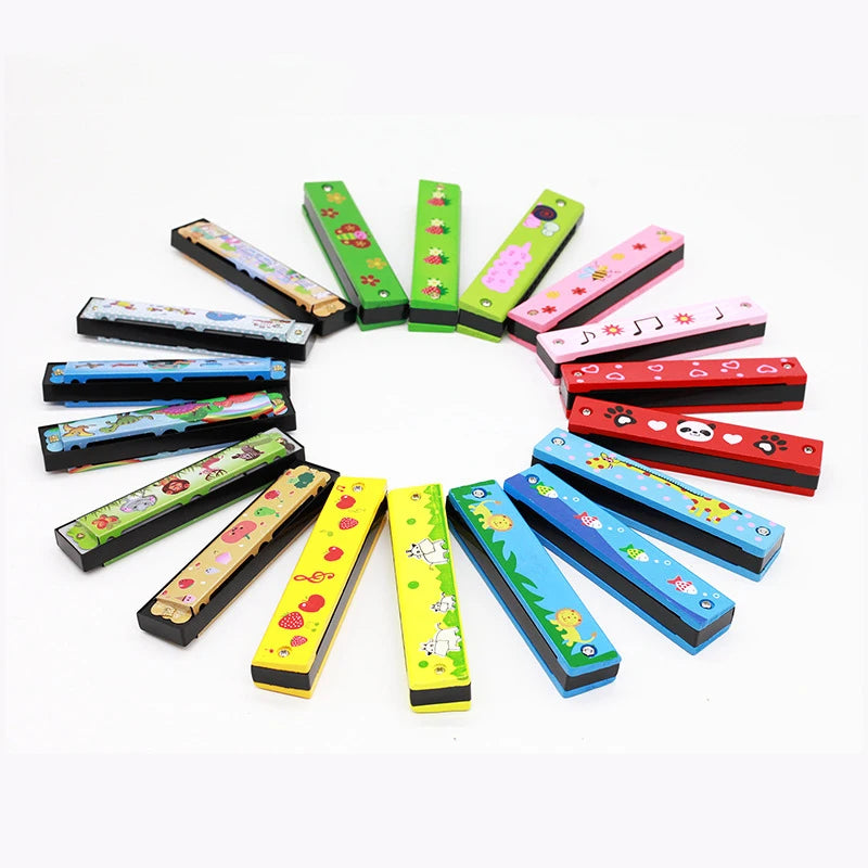 Kids Wooden Harmonica – Beginner Musical Instrument for Early Learning
