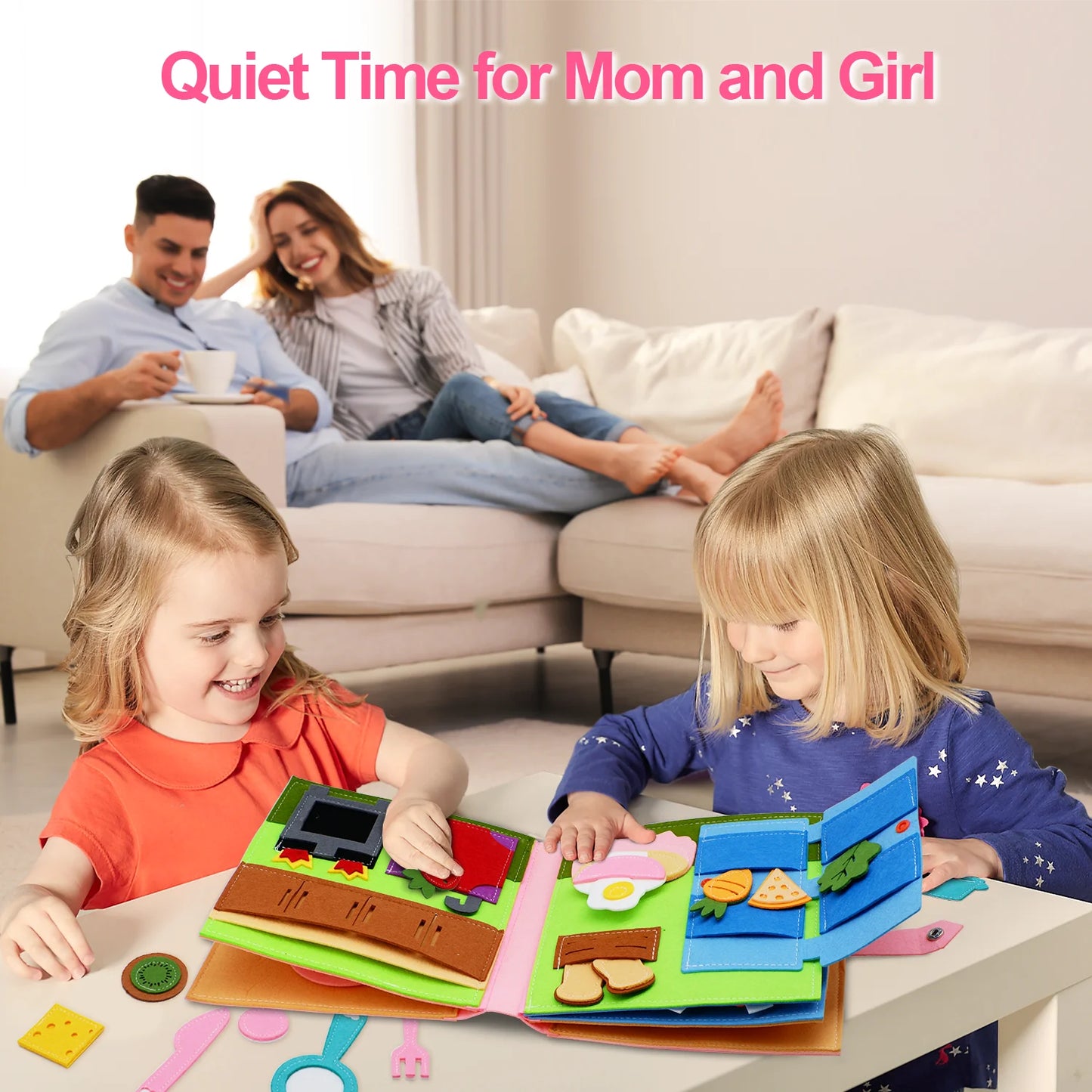Montessori Quiet Book | Soft Activity Book