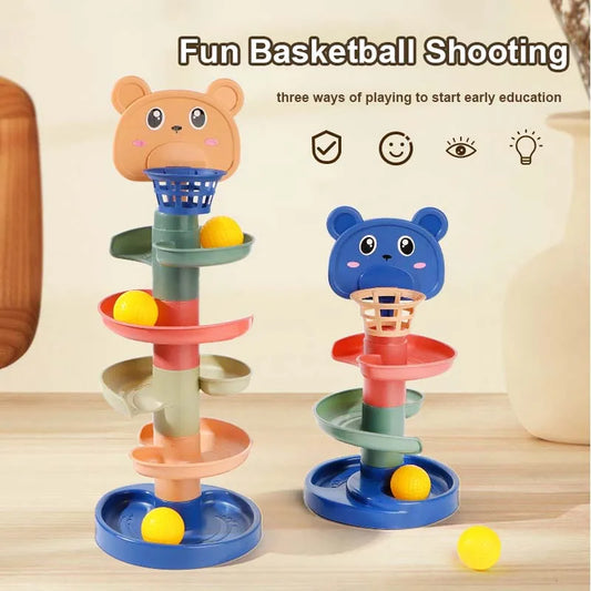 Montessori Ball Drop Tower for Babies & Toddlers