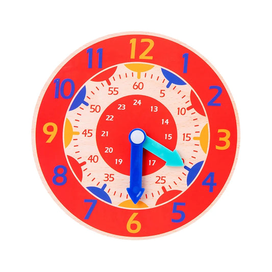 Wooden Montessori Teaching Clock | Preschool Time Learning Toy