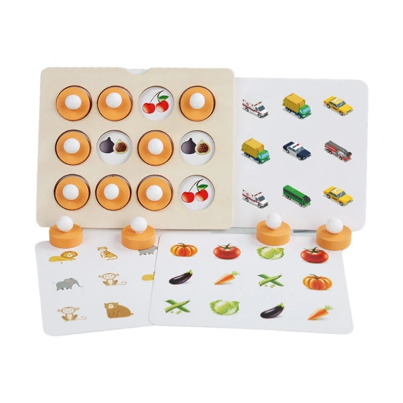 Montessori Wooden Memory Matching Game