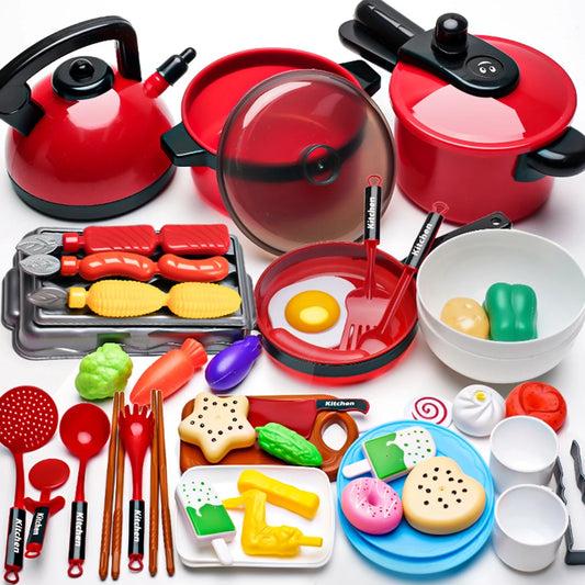 Kids Kitchen Play Set – 23-Piece Pretend Cooking Toy
