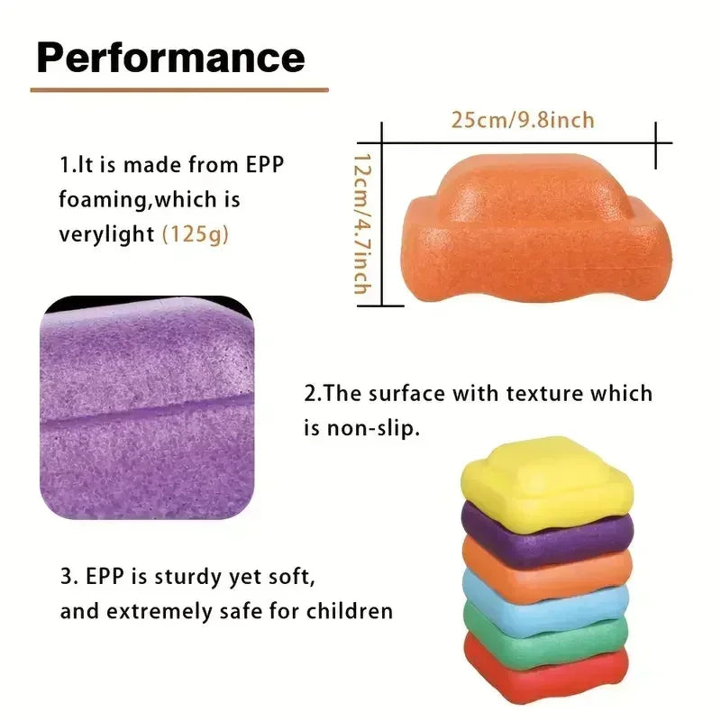 Kids’ Rainbow Balance Stepping Stones