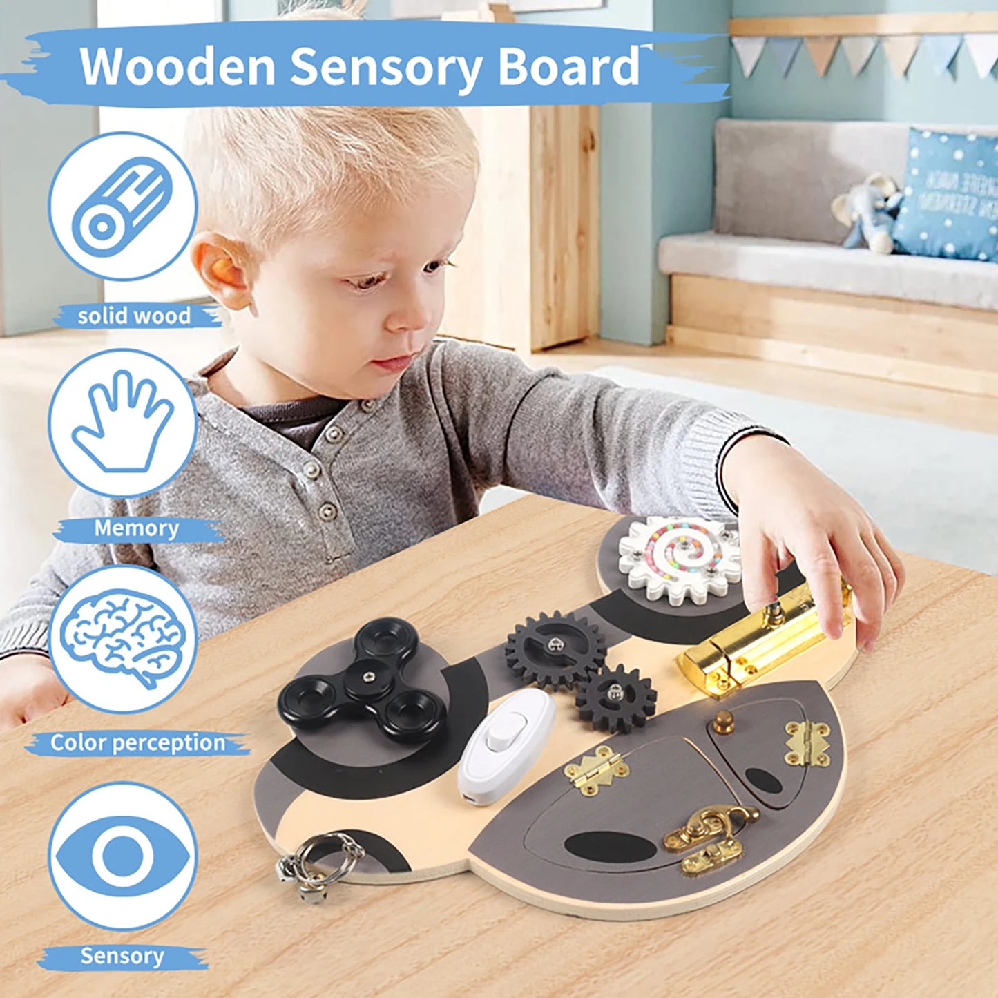 Montessori Steering Wheel Activity Board
