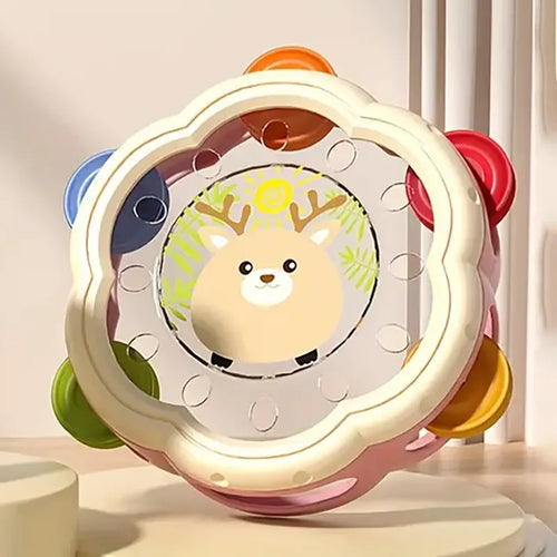 Montessori Musical Hand Drum & Sensory Toy for Babies and Toddlers