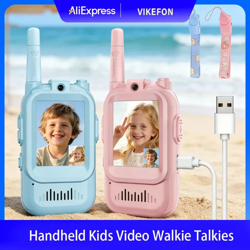 Kids Walkie Talkies Packs Long Range Two Way Radio with Clear Sound