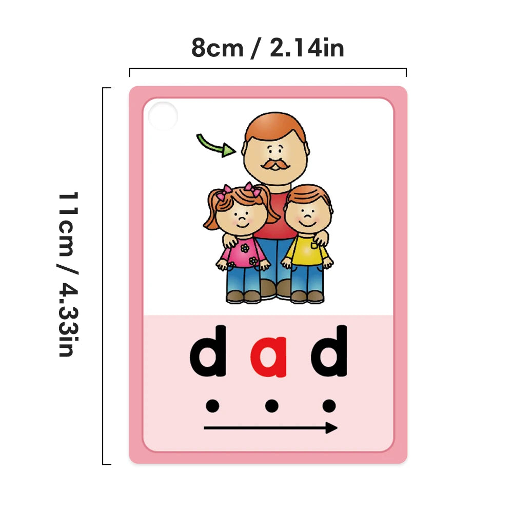 Montessori CVC Phonics Learning Cards