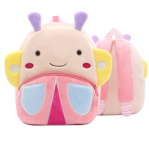 Cute Cartoon Animal Plush Backpack Soft Children Kindergarten