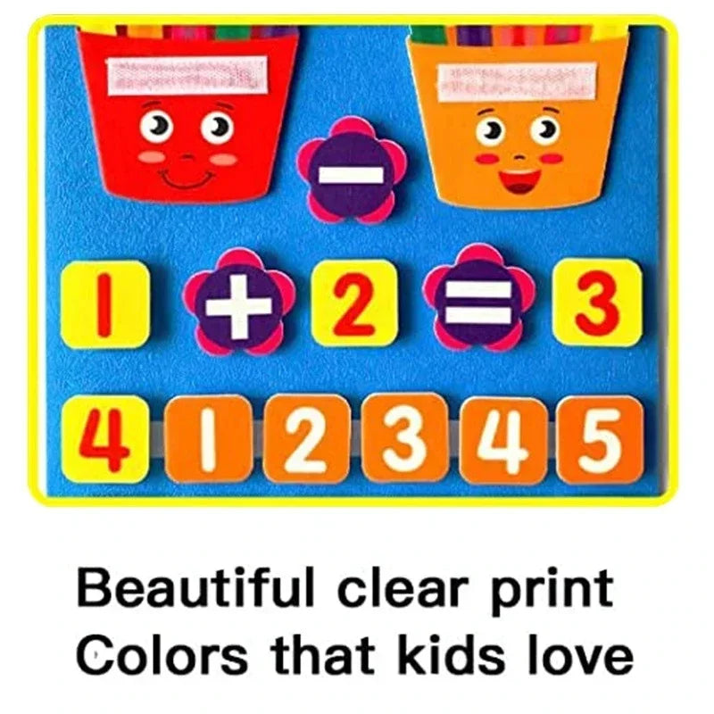 Montessori Felt Counting & Number Matching Set
