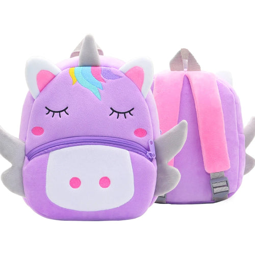 Cute Cartoon Animal Plush Backpack Soft Children Kindergarten