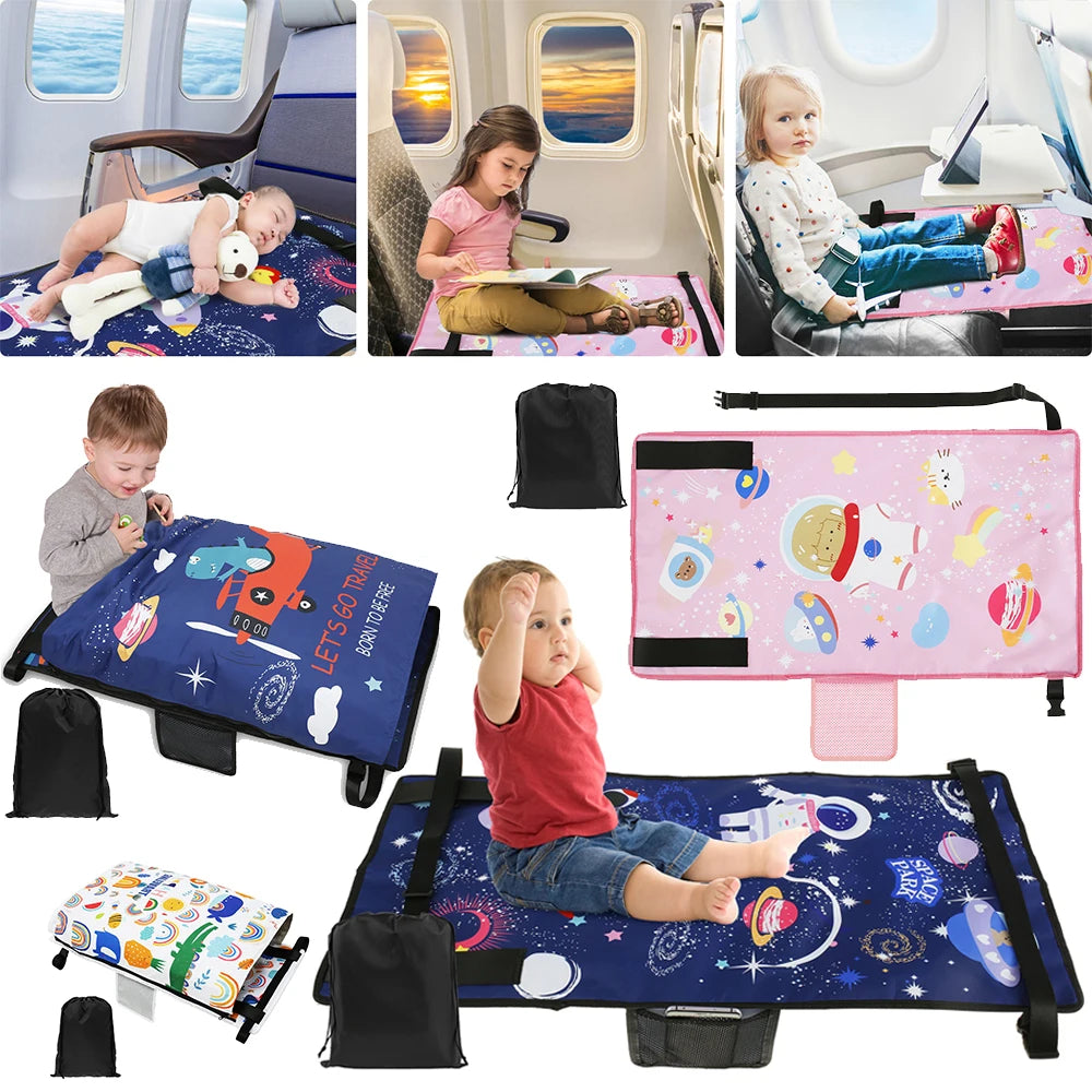 Kids Travel Airplane Bed Baby Pedals Bed Portable Travel Foot Rest