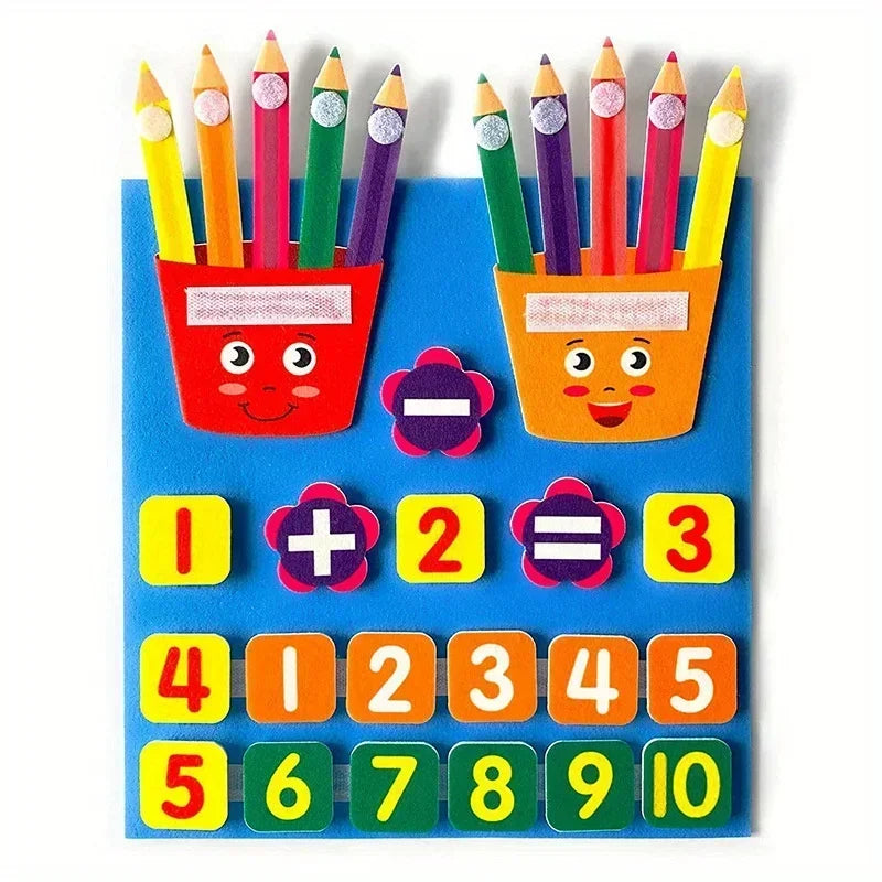 Montessori Felt Counting & Number Matching Set