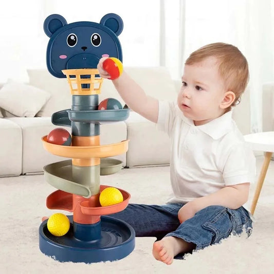 Montessori Ball Drop Tower for Babies & Toddlers