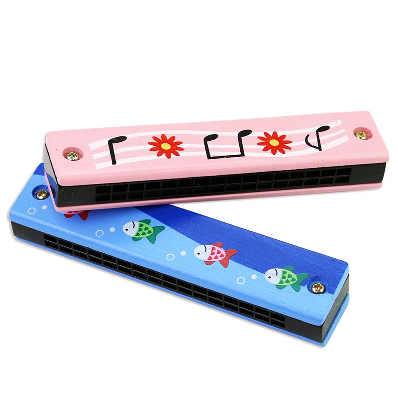 Kids Wooden Harmonica – Beginner Musical Instrument for Early Learning